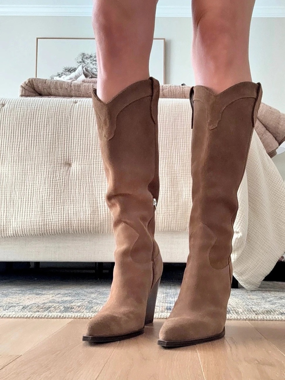 Marc Fisher Suede Boot Brown Pointed-Toe Boots